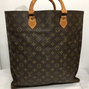 Louis Vuitton Vintage Brown Monogram Sac  Plat Tote Bag